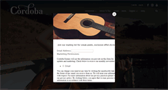 Desktop Screenshot of cordobaguitars.com